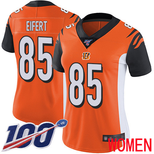 Cincinnati Bengals Limited Orange Women Tyler Eifert Alternate Jersey NFL Footballl #85 100th Season Vapor Untouchable->cincinnati bengals->NFL Jersey